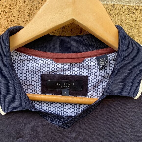 Ted Baker London Polo T Shirt Size 2 - Picture 3 of 5